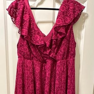 Torrid lacy pink dress